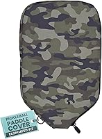 Vista 19 de Palms-O-Aces Pickleball Paddle Cover Canvas Padded Pickleball Paddles Sleeve with Zipper Lightweight Protective Paddle Case for Standard Paddles