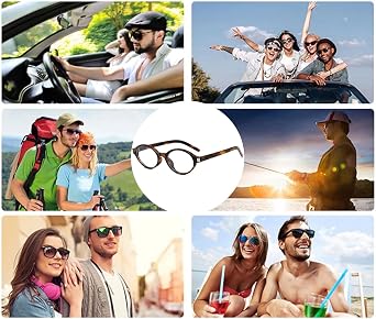 YAMEIZE Retro Oval Blue Light Blocking Glasses for Women Men Small Anti Blue Light Eyeglasses 90S for Computer