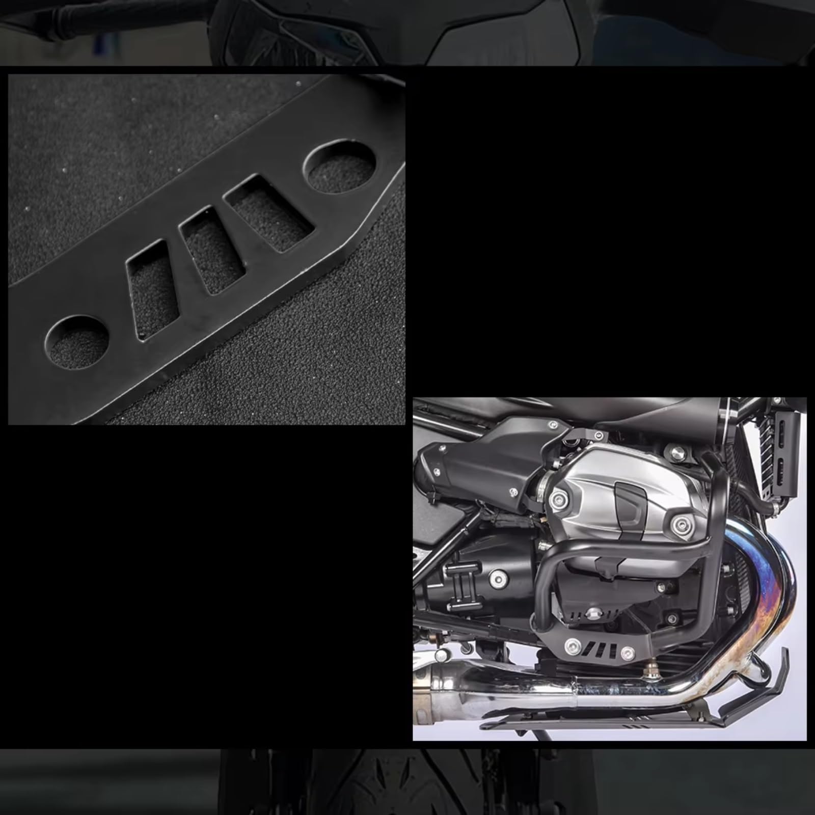 Barra Protección Lateral Compatible Con Para R Para NineT Para Scrambler 2017-2023 Protector Marco Barra Choque Parachoques Motor Motocicleta Protector Riel Para Carrera