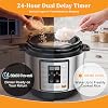 NEWBULIG olla a presión eléctrica 10 en 1, olla multifunción de 3 cuartos para arroz, guisos y vapor, olla programable pequeña de acero inoxidable con función de cocción lenta y olla interior de cerámica 7