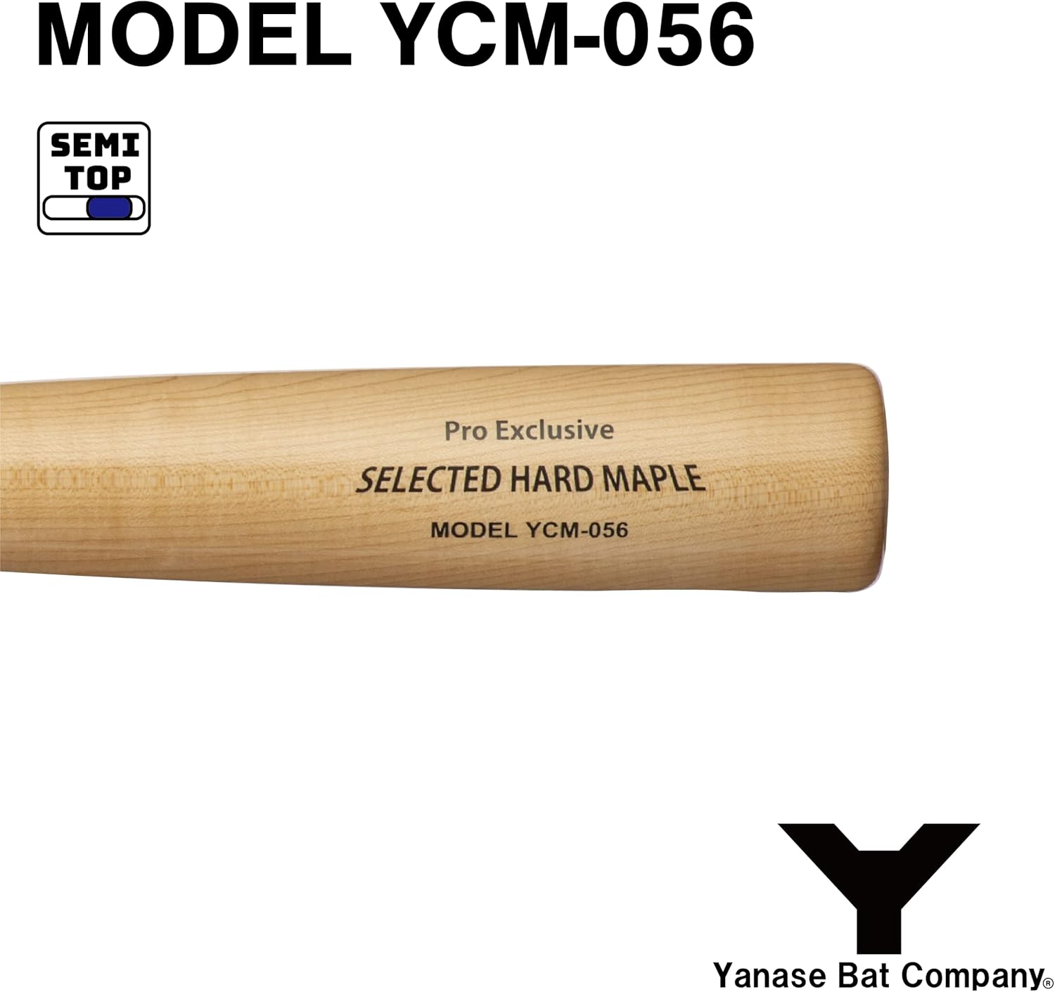 新品ヤナセ硬式木製プロエクスクルーシブ ハードメープル バット YCM-056 新品ヤナセ硬式木製プロエクスクルーシブ ハードメープル バット YCM
