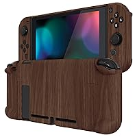 Vista 12 de eXtremeRate PlayVital Back Cover for Nintendo Switch Console, NS Joycon Controller Protector Hard Shell, Dockable Protective Case with Colorful ABXY