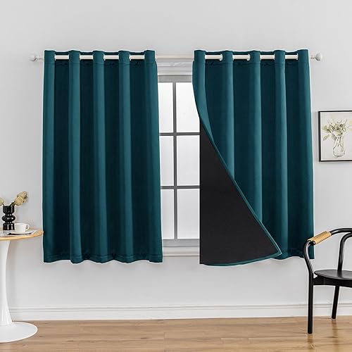 Miniatura 45 de Anytime - Cortina 100 % opaca de 2 paneles, cortinas de ventana con aislamiento térmico para dormitorio, paneles de sombreado completo (gris, 70