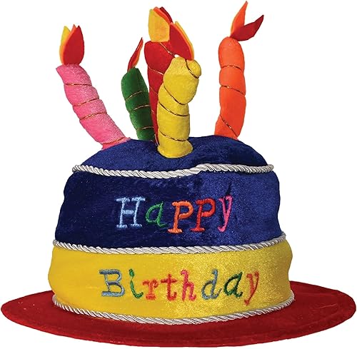 Beistle Gorro de peluche para pastel de feliz cumpleaños