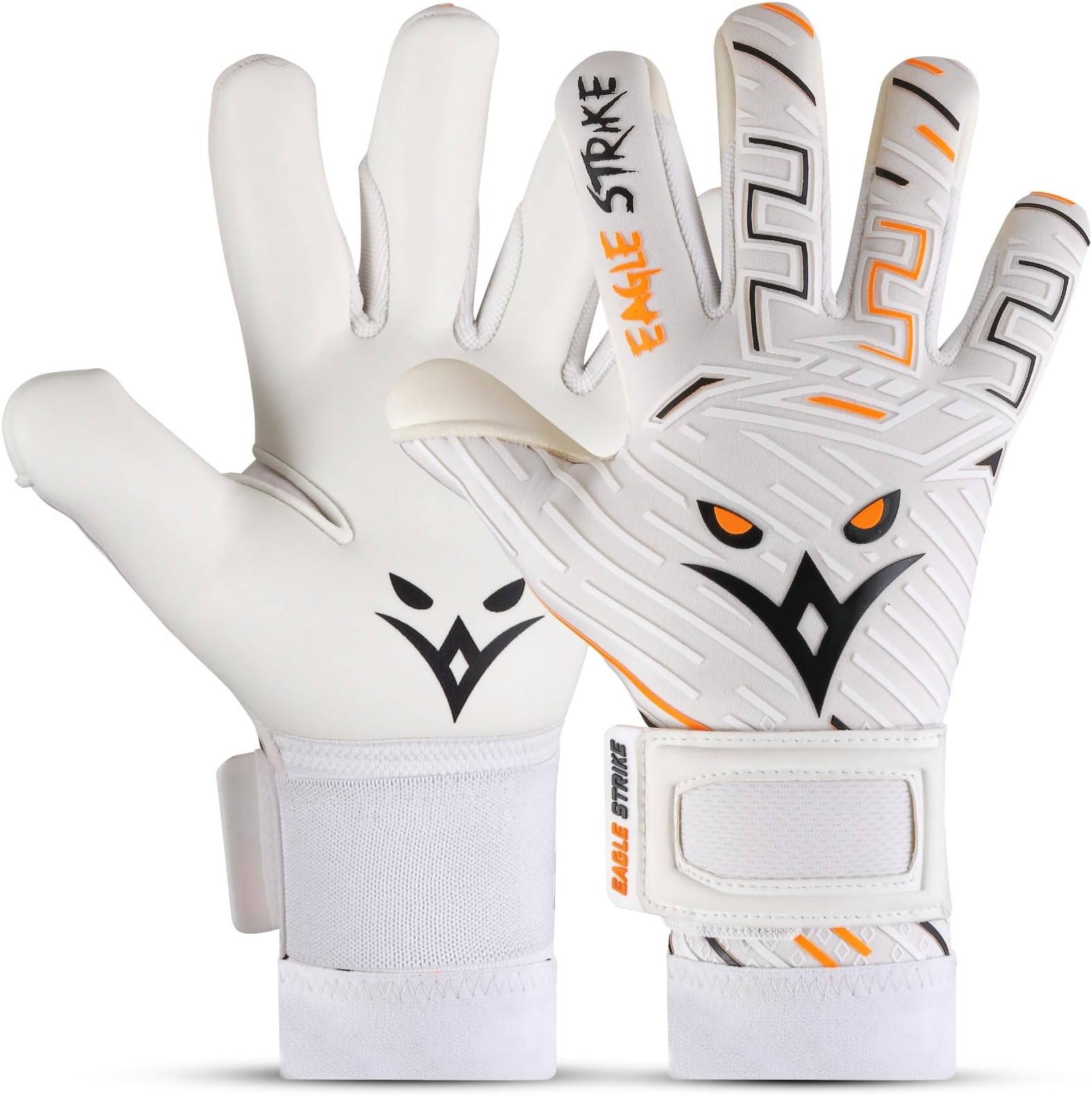 Goalkeeper Goalie Gloves| Soccer Gloves with Adjustable Grip for Wrist Support | Football Goal Keeper Gloves for Adult, youth and Junior for Professional Football training