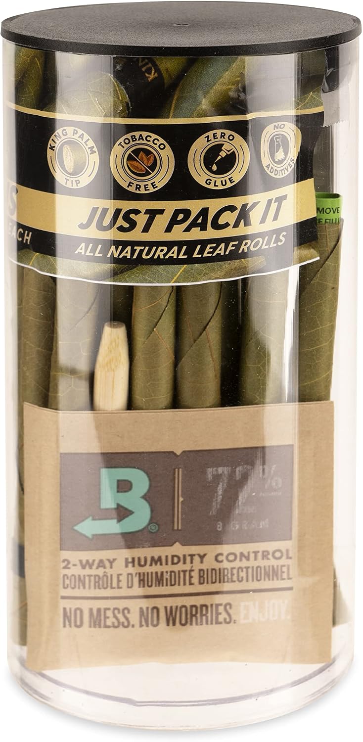 King Palm Slim Size Cones - (20 Rolls Total) - Natural Pre Roll Palm Leafs - Pre Rolled Cones - All Natural Cones - Corn Husk Filter - Preroll Cones - Cones with Filter - Organic Cones