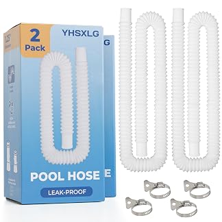 Pool Hoses for Above Ground Pools, 1.25 x 50 Inch Hose for Filter Pump, Compatible with Filter Pump 607, 637