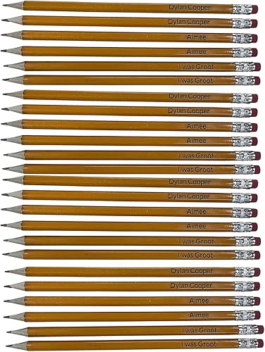 Birds Wood Shack - Lápices personalizados grabados con láser, calidad premium, lápices de grafito de madera multiusos para arte, escuela, oficina y