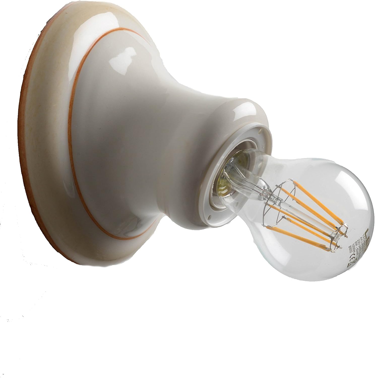 Applique Da Parete Vanni Lampadari Petunia - Ceramica Decorata A Mano, Made In Italy