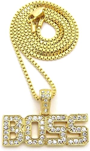 Colgante de jefe helado para hombre, caja de oro, cuerda cubana, cadena de cadena, cadera de lúpulo, Metal, Circonia cúbica