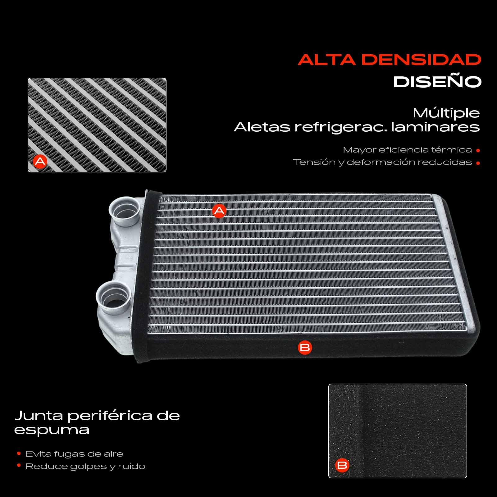 Frankberg Intercambiador de calor para calefacción interior | Compatible con Primastar Bus X83, Trafic II Bus JL, Vivaro Combi X83, Trafic II Kasten FL, Trafic II Pritsche/Chasis EL