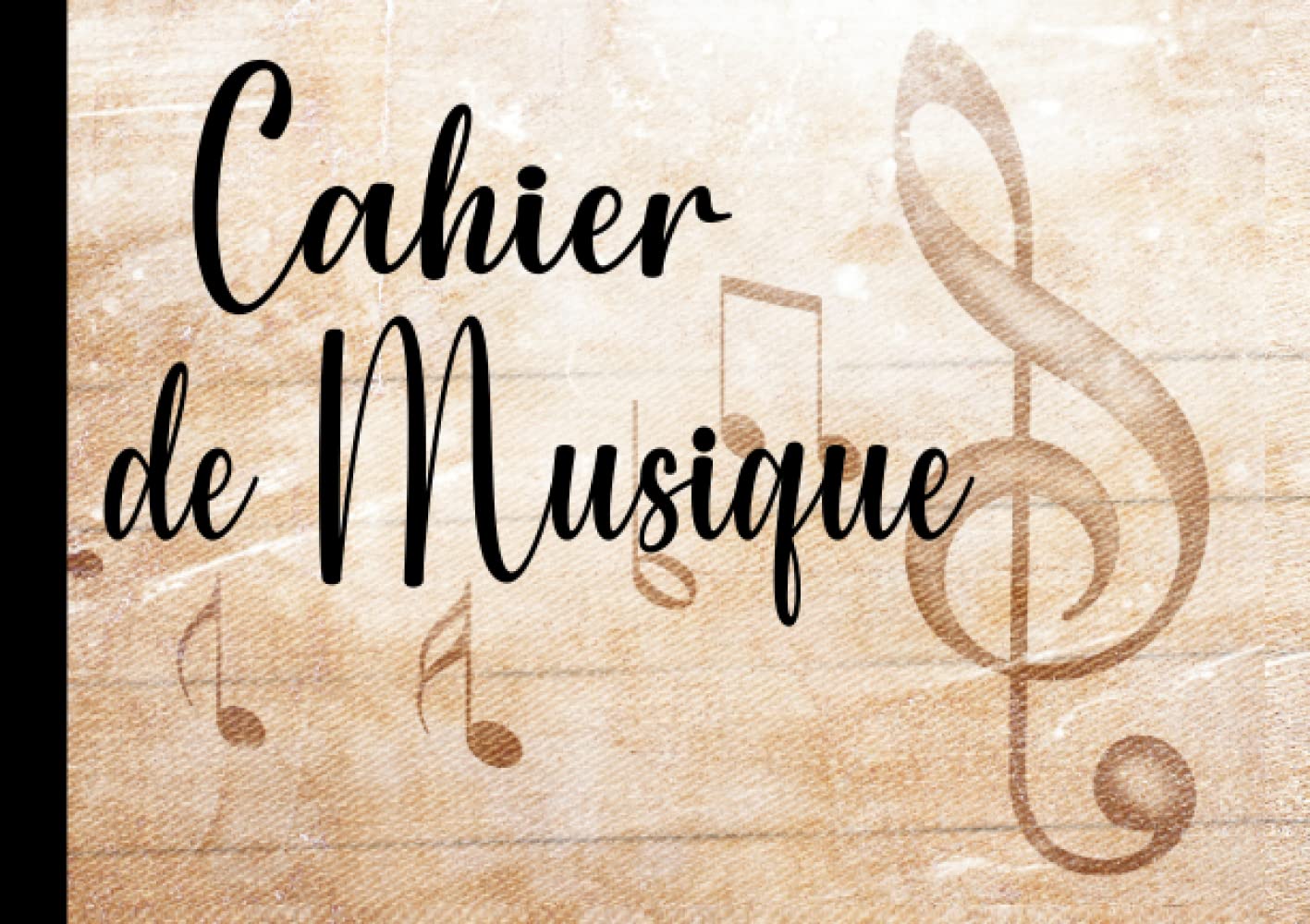 Cahier de Musique: Cahier de partitions avec papier manuscrit | Carnet de Composition Musicale | Cahier pour Notes de Musique | 5 Portées par Page | ... 8,5"x6" (21,59x15,24 cm) Format Paysage