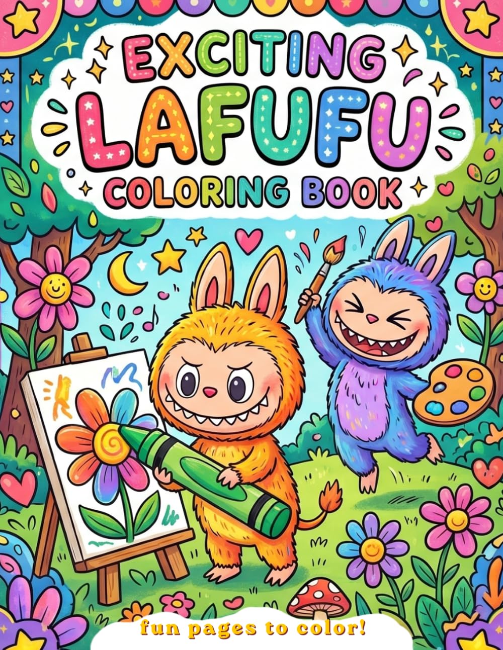 Exciting Lafufu Coloring Book