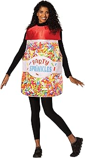 Confetti Sprinkles Bottle Halloween Costume Sugar Candy Dessert Decorating Novelty Party Funny Mens Womens Costumes, Adult One Size