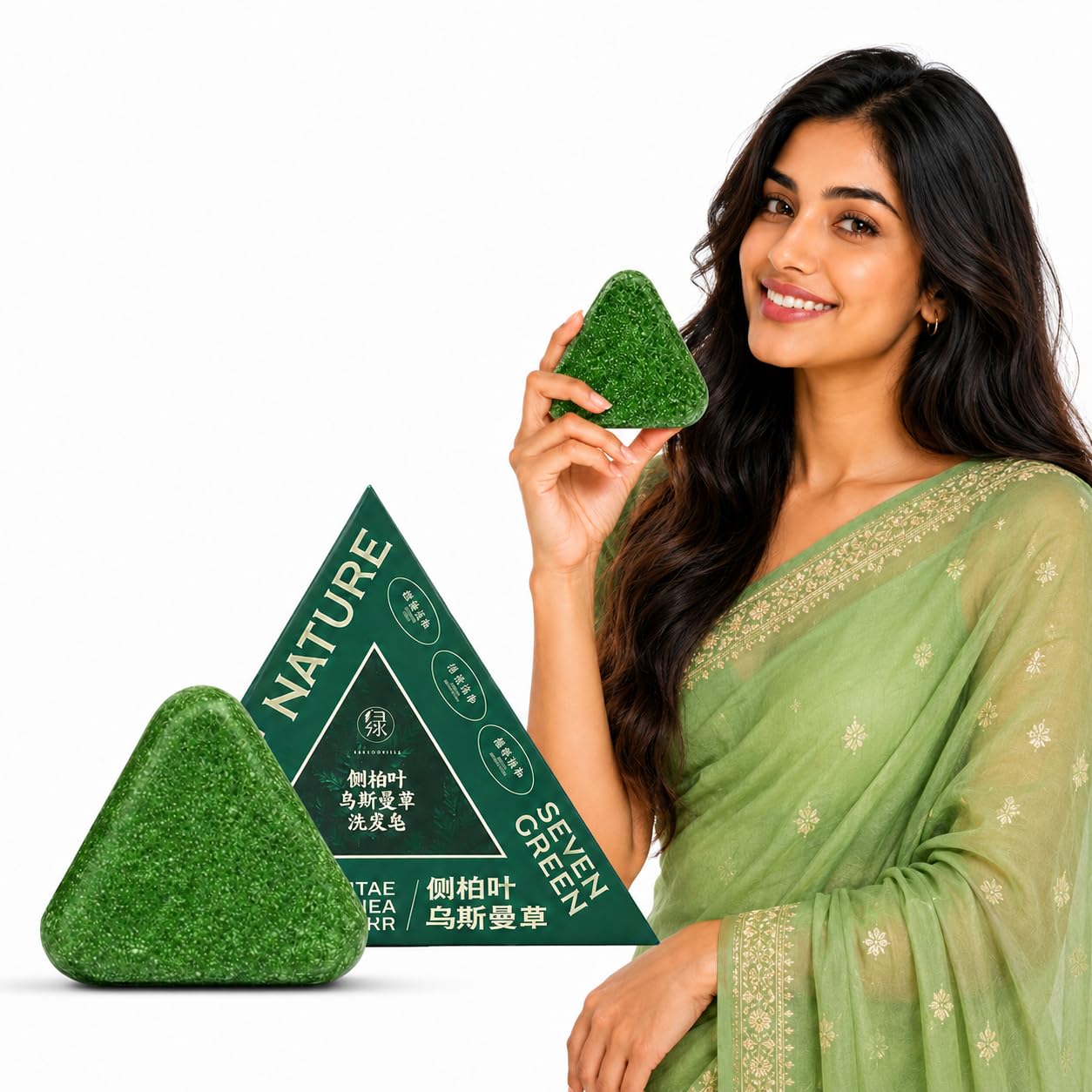 Green Soap | Herbal Green Bath Soap with Neem & Aloe Vera | Deep Cleansing, Germ Protection & Refreshing Fragrance | Daily Use Bathing Soap for Men, Women & All Skin Types-image-24