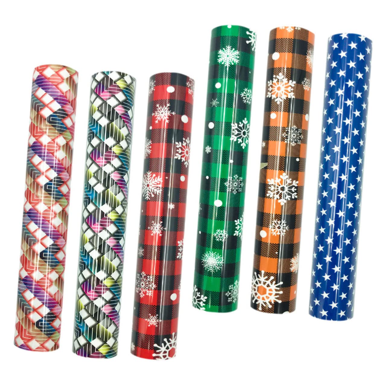 Operitacx 12stücke Teiliges Weihnachts-diy Transferfolie Pu Lettering Film Für Kleidung Thermotransferfolie Für Individuelle Designs Für Winterdeko Und Bastelprojekte