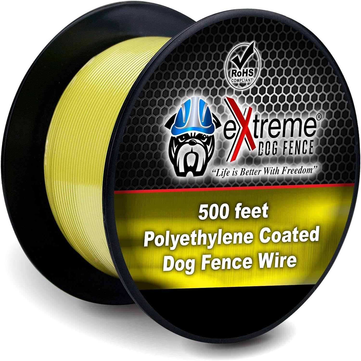 500ft 20 Gauge Universal Underground Dog Fence Wire for up to 1/3 Acre Coverage