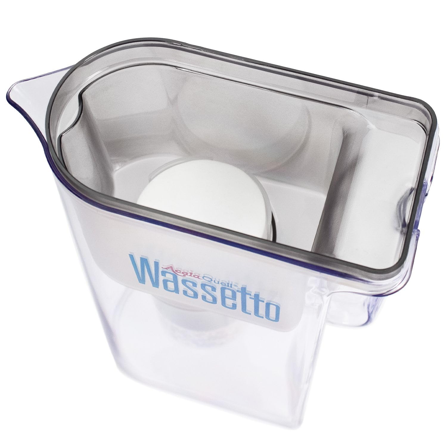 Wasserfilter AcalaQuell® Wassetto | Weiß | Aktivkohle Wasserfilter | Höchste Filterleistung - mehrschichtig | BPA u. BPB frei | ReNaWa® - Technology | Kreiert köstlich schmeckendes, wohltuendes Wasser