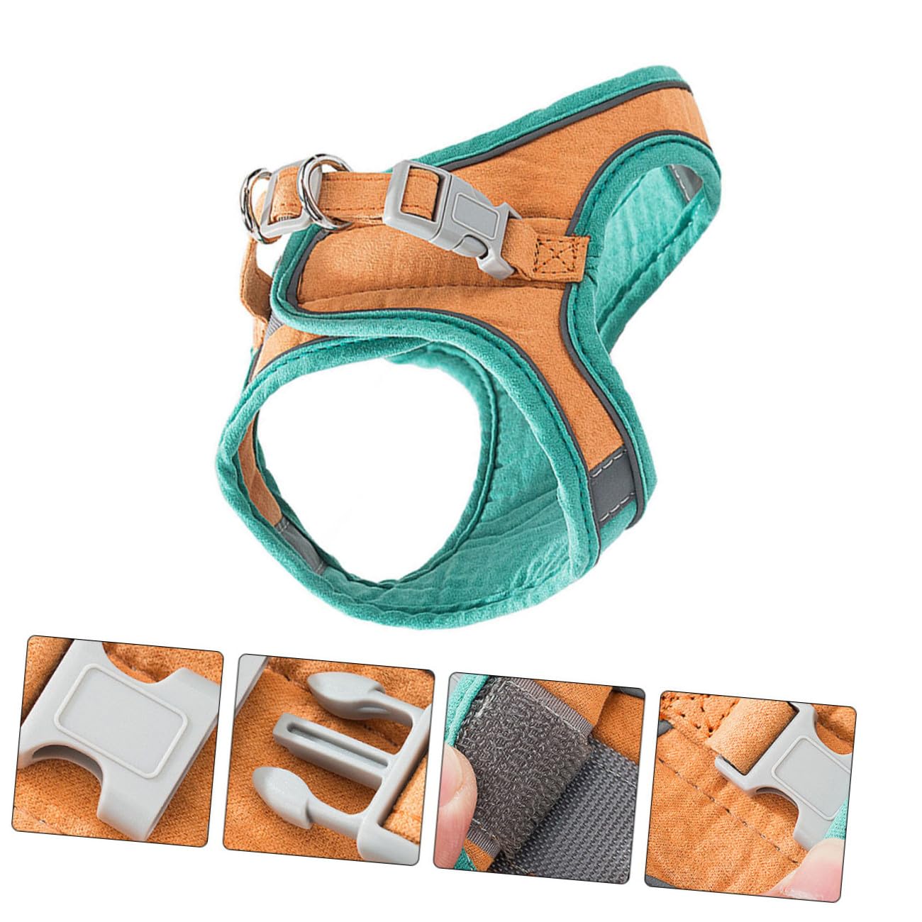 Ipetboom 3 Set Di Guinzagli Per Gatti Con Gilet E Cinghia Per Trazione Facili Da Indossare in Comodo Materiale Scamosciato.