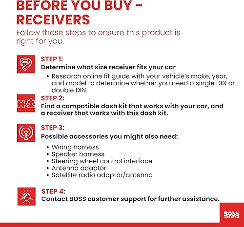 Miniatura 3 de BOSS Audio Systems 750BRGB Estéreo de coche - Din único, Bluetooth, reproductor de CD, receptor de radio AM/FM, USB, entrada AUX, iluminación