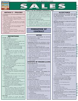 Sales a QuickStudy Laminated Reference Guide Quick Study Law