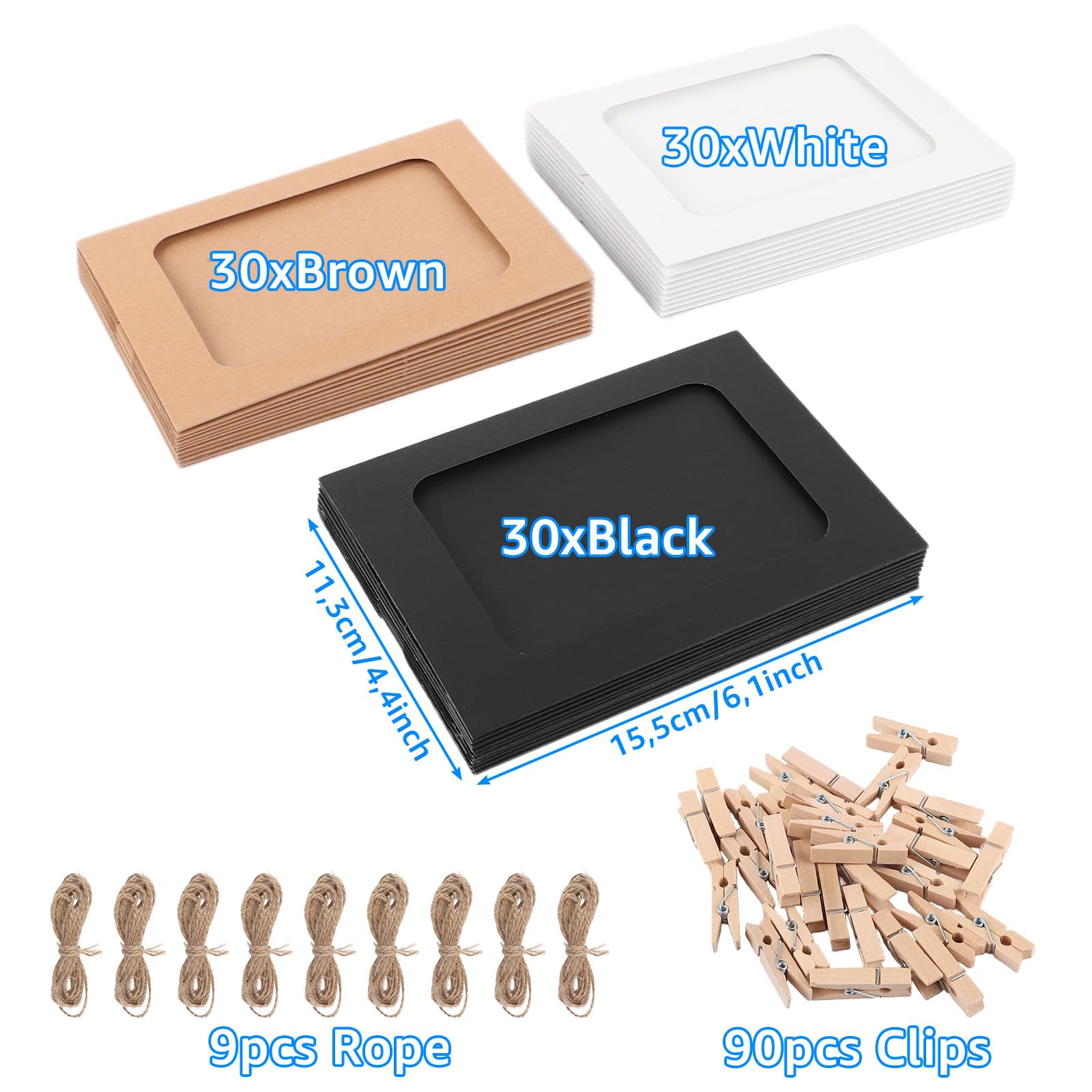 Adesivo Forte Ufficio Cornici Adesive Kurtzy A5 - Set 12 Pezzi, Acrilico Trasparente, Adesivo Permanente, Per Menu E Poster Adesivi Da Parete