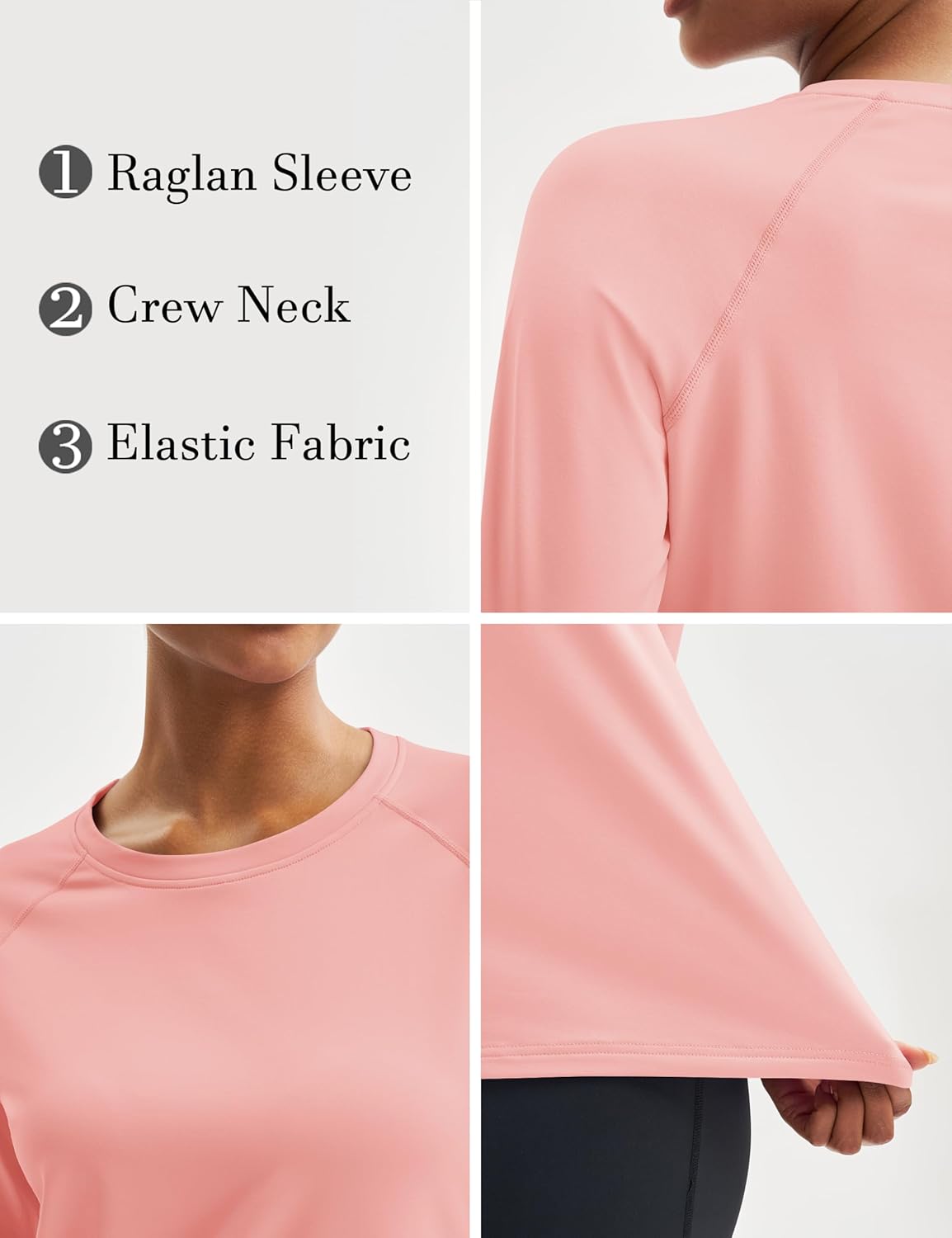 MAGCOMSEN Women's Thermal Shirts Fleece Pullover Long Sleeve Undershirt Tops Warm Workout Winter Base Layer - Image 5