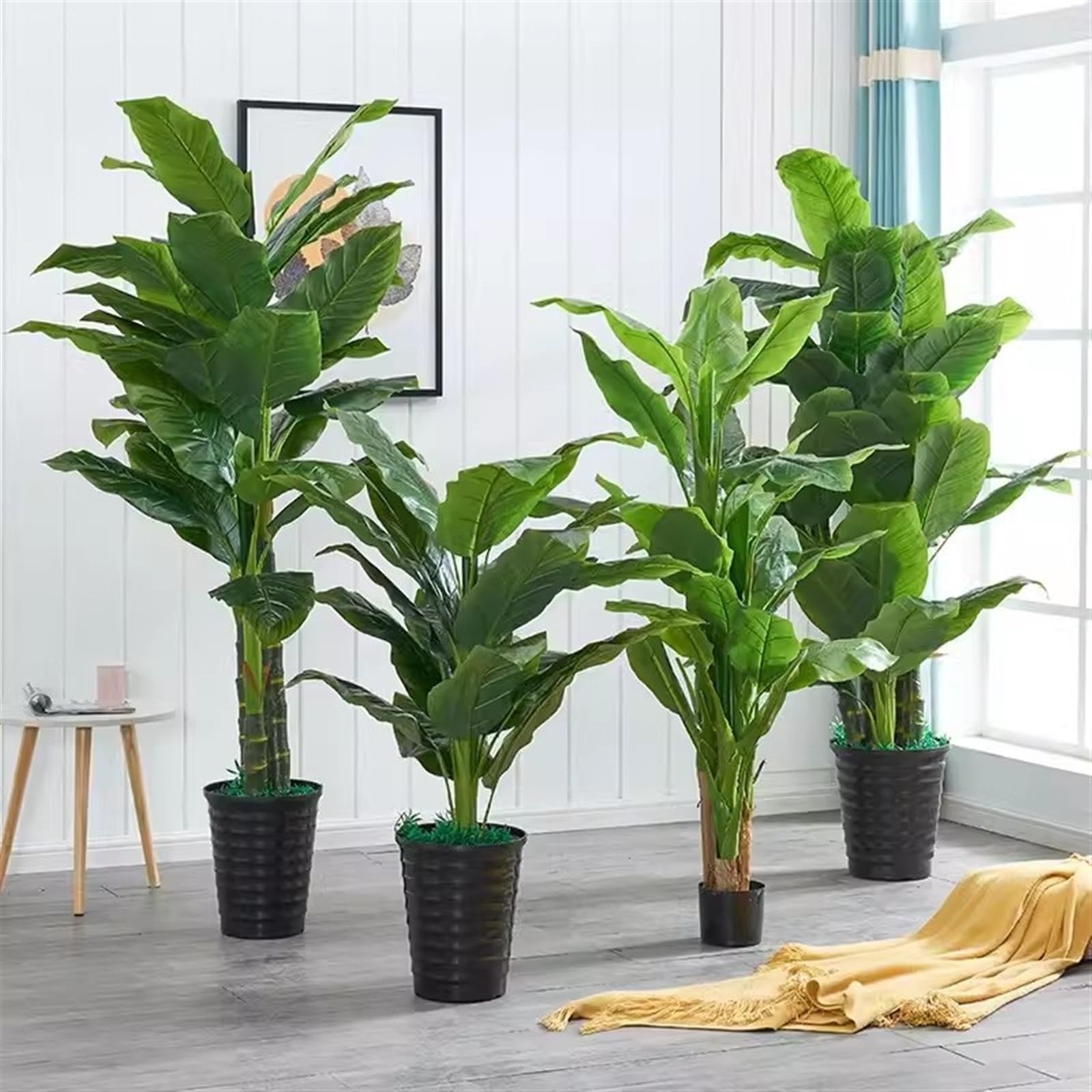 Amazon｜人工観葉植物 高さ120 150 190 Cm バナナの小枝の木