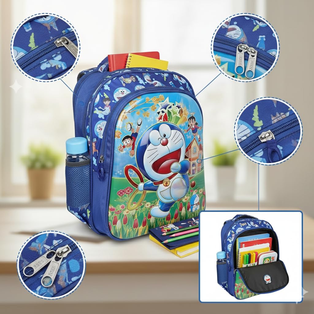 Stylbase 3d School Bag For Boys And Girls Cartoon Printed Waterproof Backpack Bag Ideal For Kids Bag Nursery 1st 2nd Class School Bags 5-7 years 15 Inch