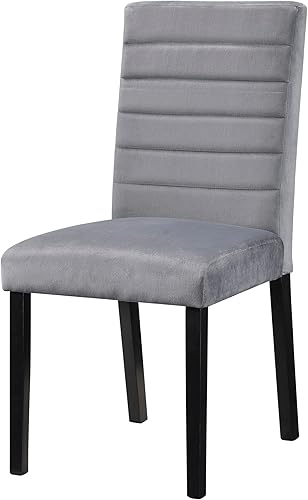 Miniatura 7 de Set of 2 Dining Chairs for Room, Table & Seating Chair Sets Kitchen - Casual Upholstered Side Chairs with Wood Frame Furniture,Black-4pcs