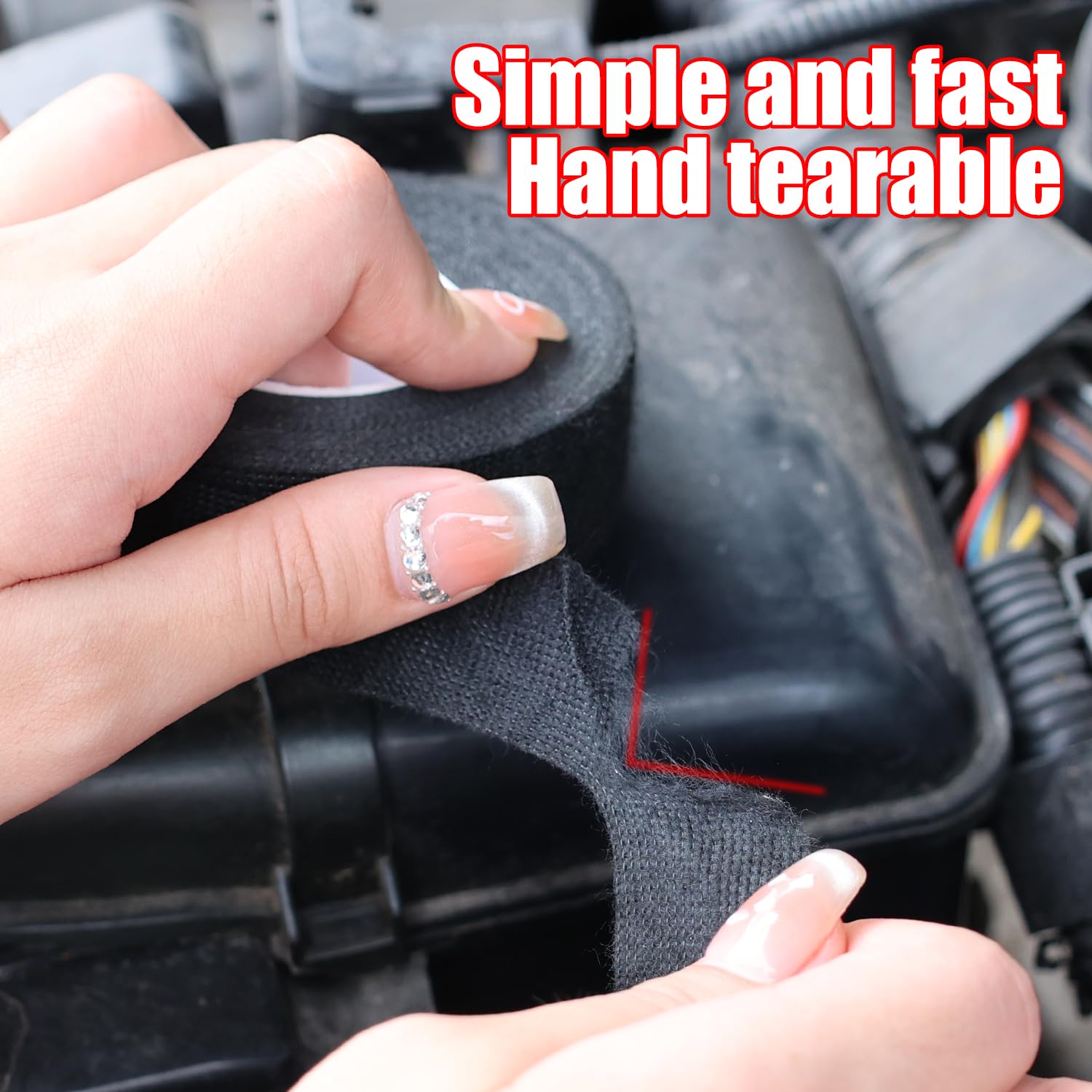 15 Meters/Roll Waterproof Electrical Tapes Automotive Wiring Household Cable Wrap Tape Heat Resistant Tape 8mm