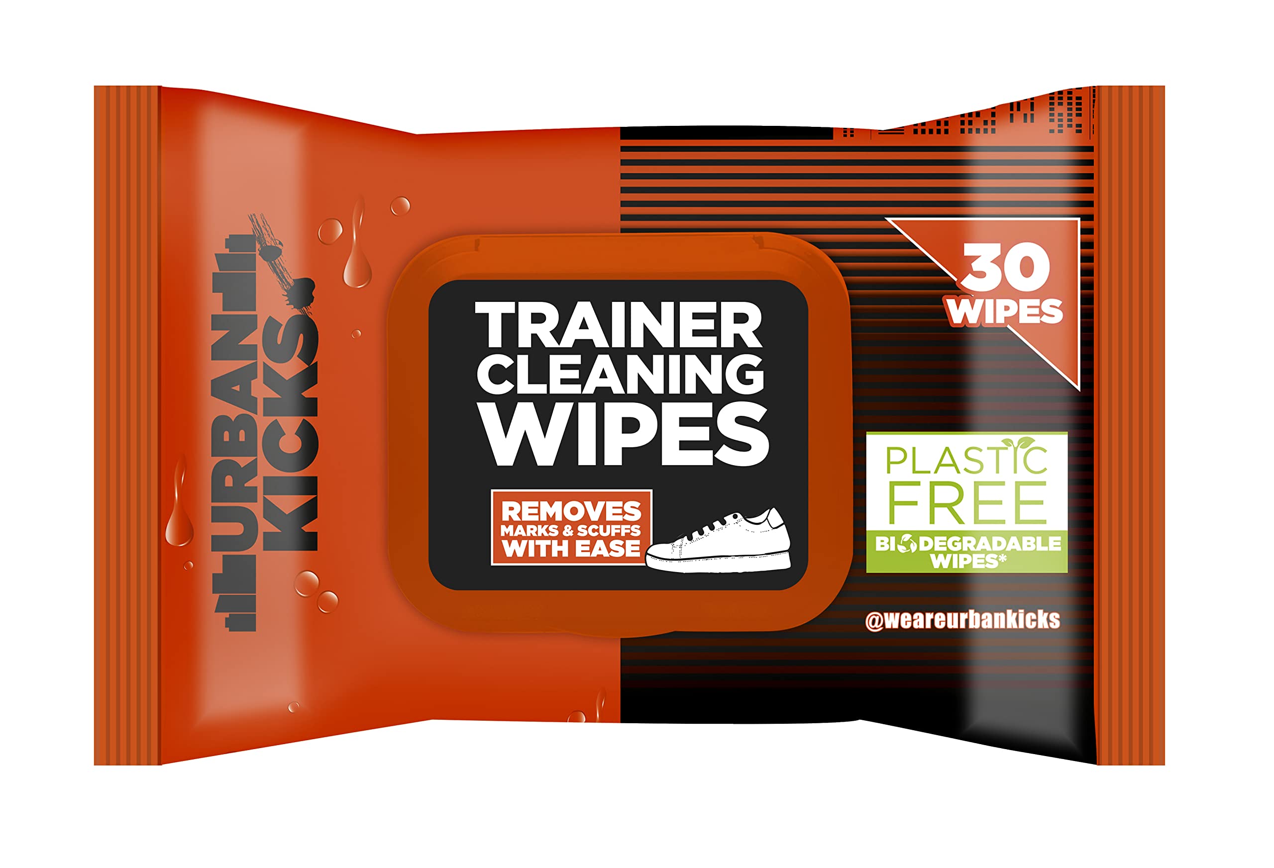 Plastic Free Wipe For Trainers, Clean & Protect Wipes 30Pk