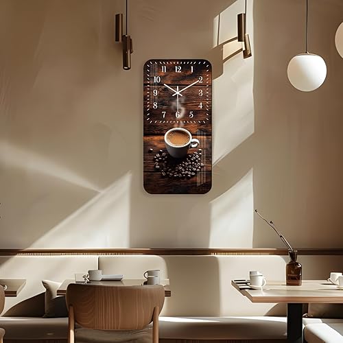 Miniatura 3 de Relojes de pared grandes de madera para decoración de sala de estar, relojes de pared de cocina de 24 pulgadas, funciona con pilas, reloj de pared