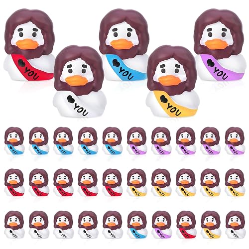 30 Pcs Mini Resin Jesus Ducks Mini Jesus Figurines |