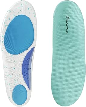 250+ lbs Plantar Fasciitis Arch Support Insoles for Men Women, Flat Feet Orthotic Insert, Work Boot Memory Foam Insoles, Shock Absorbing Cushion Shoe Insoles for Foot Pain Relief