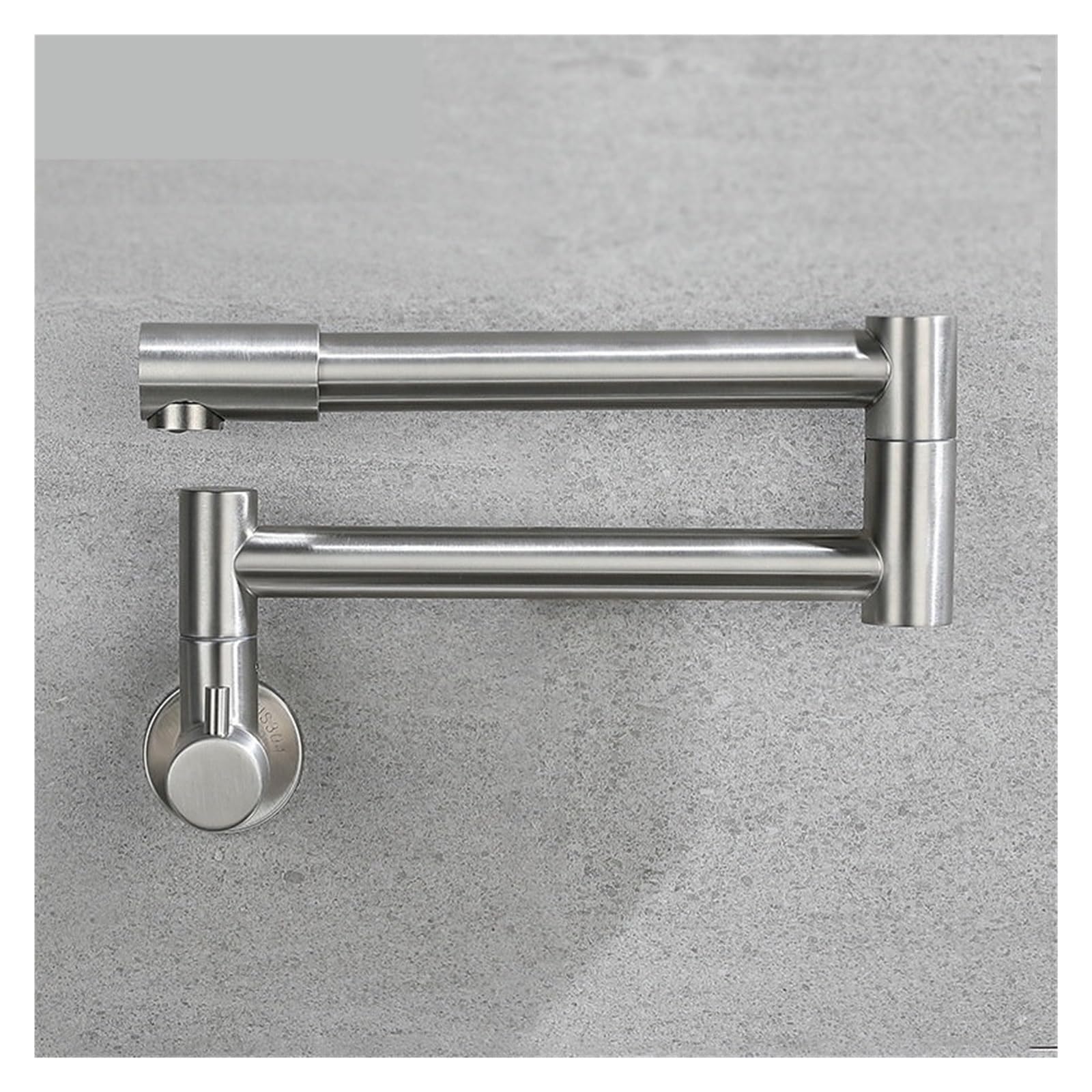 Rubinetto riempitore pentole montaggio a parete rubinetto lavello cucina spazzolato pieghevole allungabile con doppio giunto bracci oscillanti maniglia singola(Brushed)