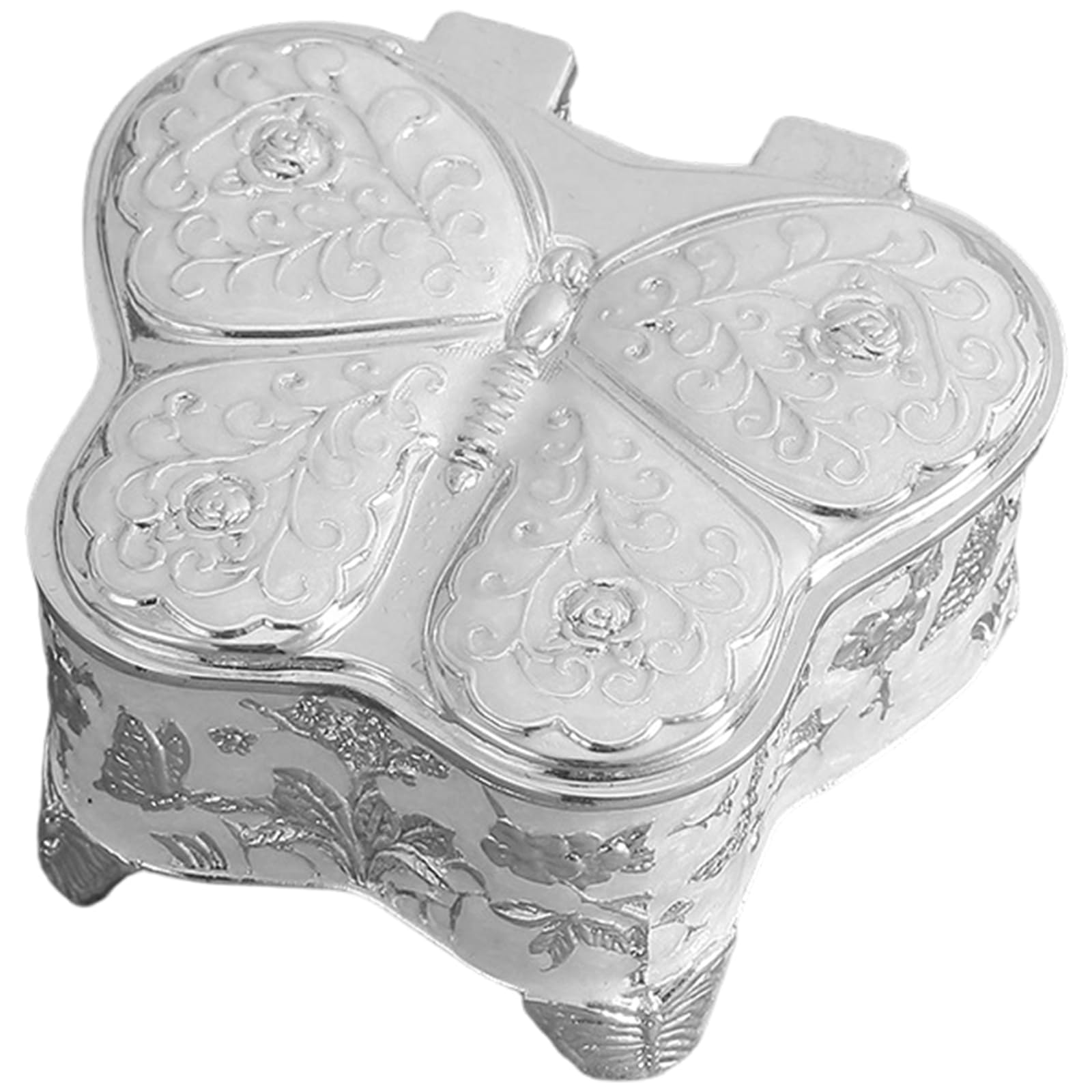 Msioytog Jewelry Organizers Butterfly Shape Earring Display Box Necklace Storaging Case for Secure Storage and Travel Convenience Vintage Jewelry Box