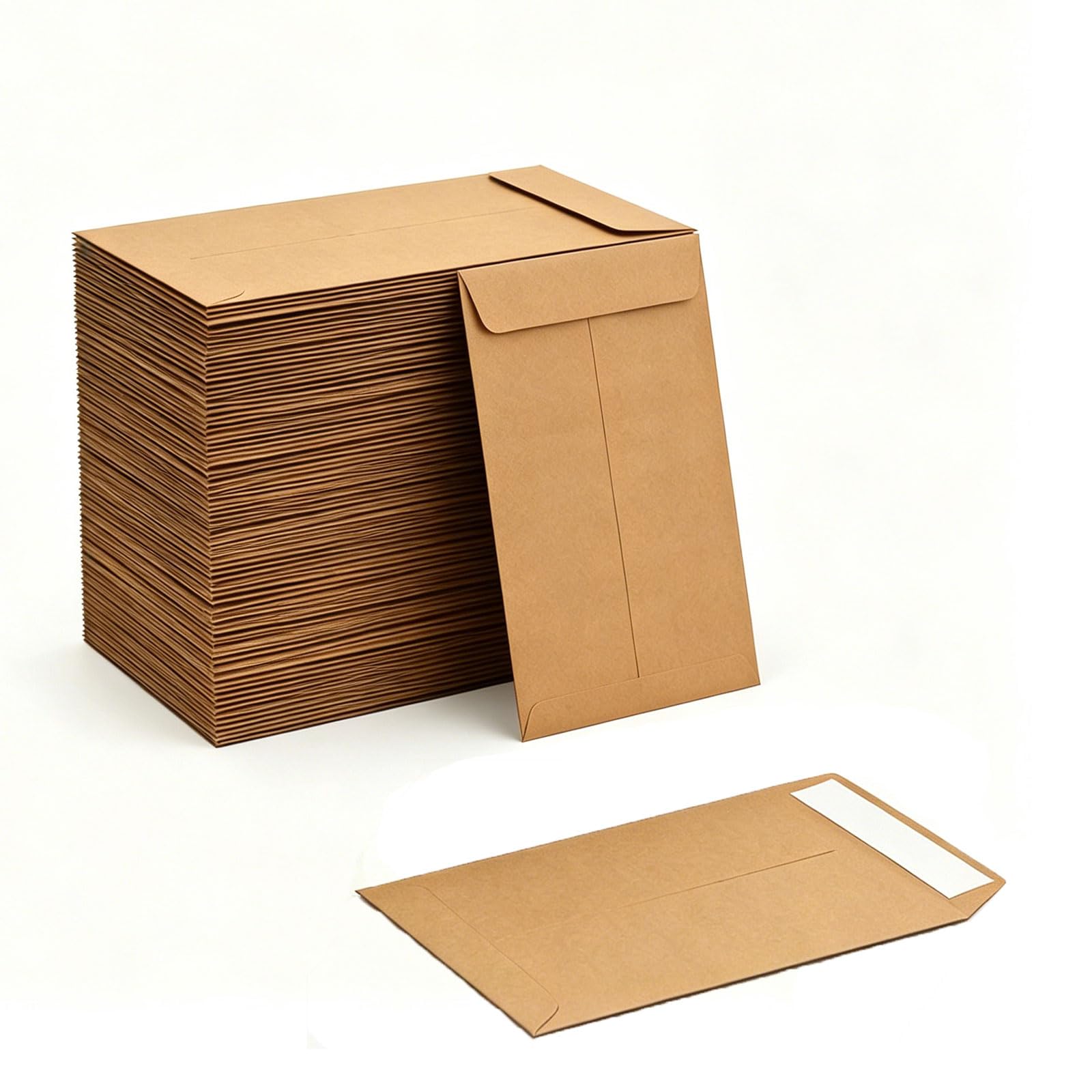 Seed Envelopes,200 Small Brown Envelopes for Seeds,Self-Adhesive Kraft Paper Seed Envelopes,Coin Money Envelopes for Packing or Storing Items Wages,Stamps