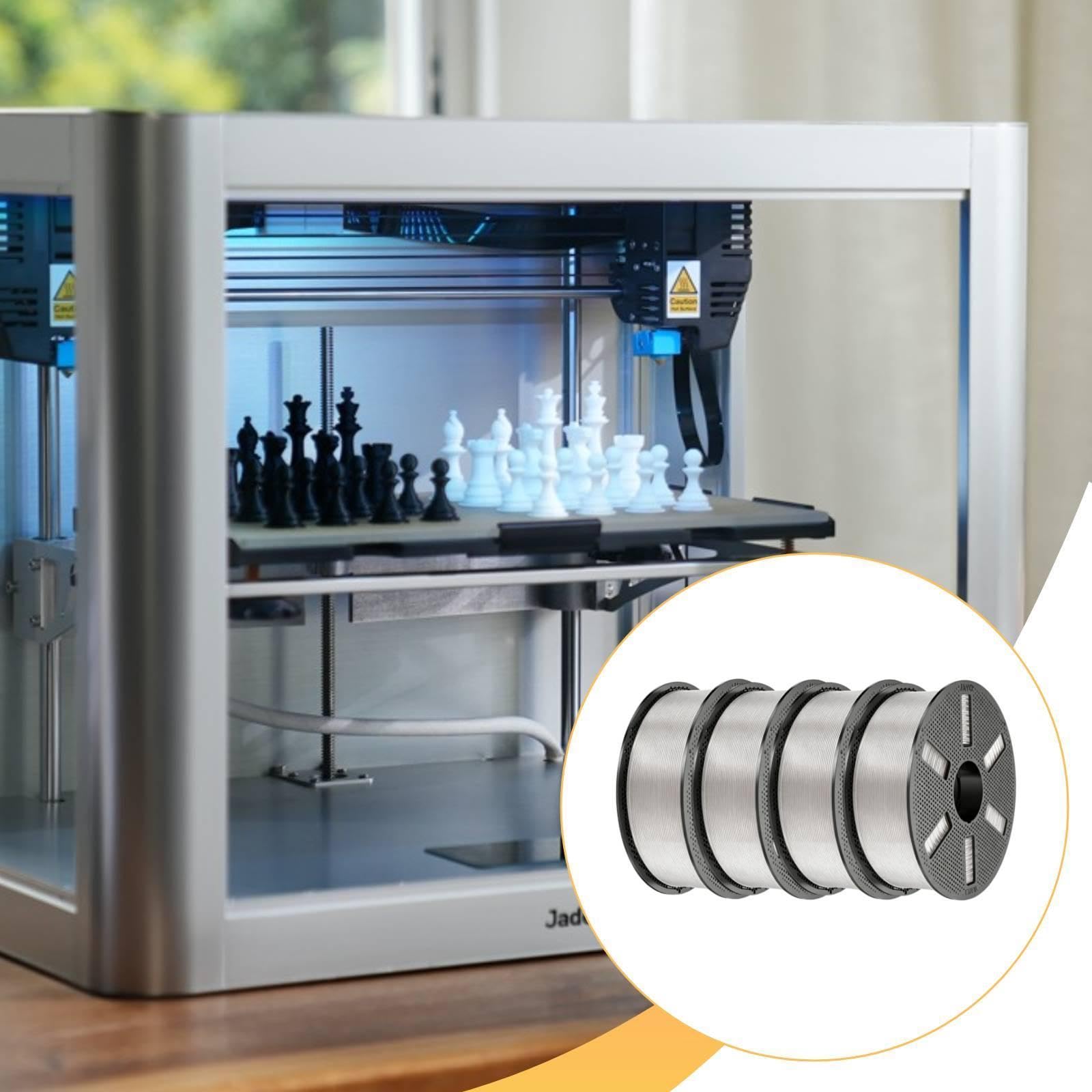 predolo 4 para Impresora 3D, Material impresión 3D, Rendimiento Profesional, fácil Usar, Accesorios impresión, Transparente