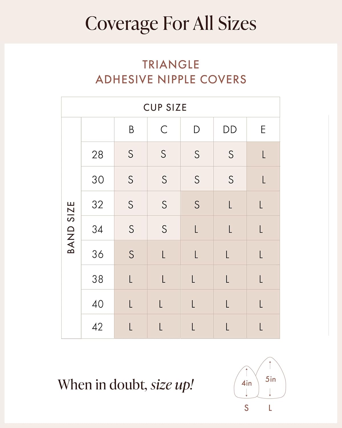 Triangle Adhesive Nipple Covers - Sticky Reusable Silicone Breast Stickers - Waterproof, Nude, 4 Shades - Image 6