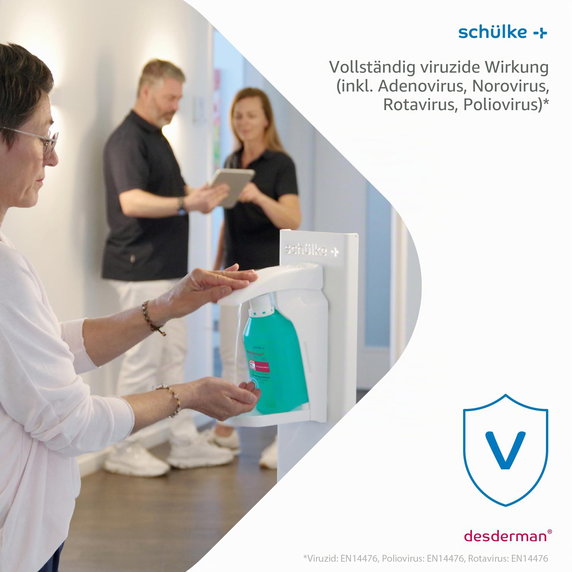 10x 1000 ml Eurofl. Schülke Desderman Händedesinfektionsmittel Desinfektionsmittel, farbstoff-/parfümfrei