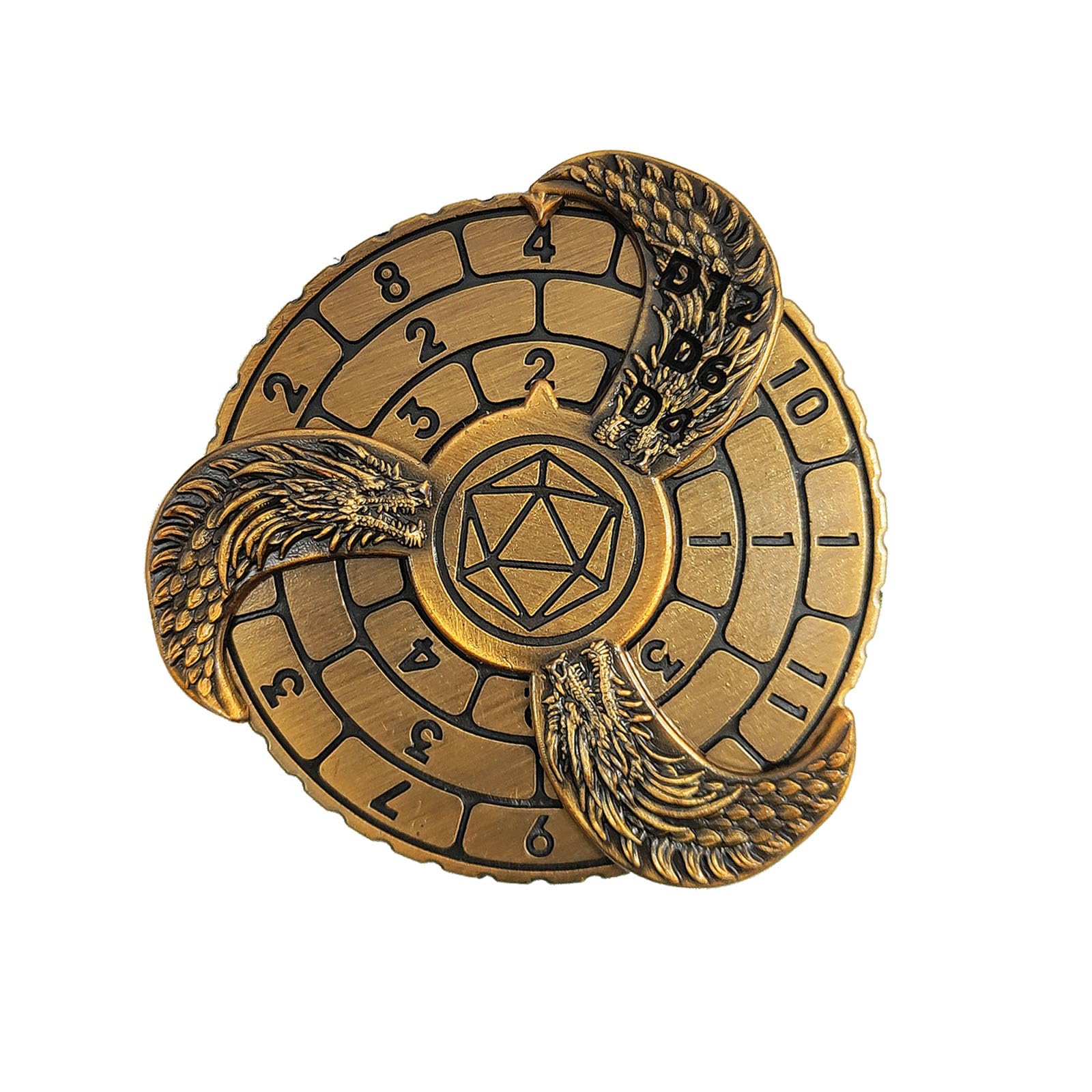 Epic Forge Metal Spinner Dice - Gold with Metal Box