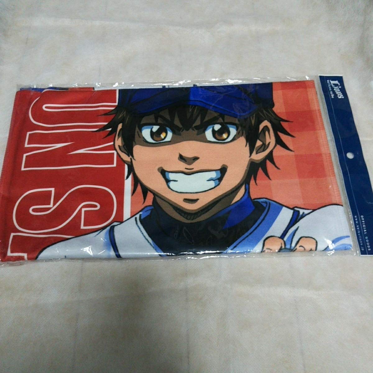 ダイヤのA 沢村栄純ライオンズフェイスタオル球団コラボ