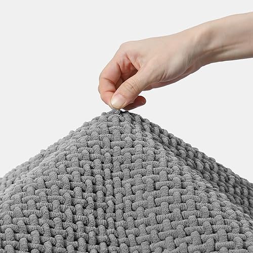 Miniatura 7 de Alfombras de baño con parte trasera de goma, lavables, antideslizantes, extra suaves, lavables a máquina, con borlas, tapetes de baño con parte