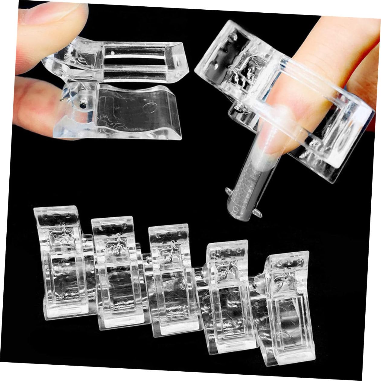 FRCOLOR 3sets Per Manicure Clip Per Unghie Accessori Per Nail Art Estensioni Unghie Manicure e Casa