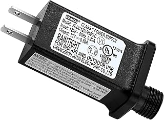 Replacement 12V 0.5A LED Transformer JT-DC120V0500-C Class 2 Power Supply IP44 LED Light Controller Low Voltage Transformer for Christmas String Light Inflatable Decorations (12V6W 1PCS)