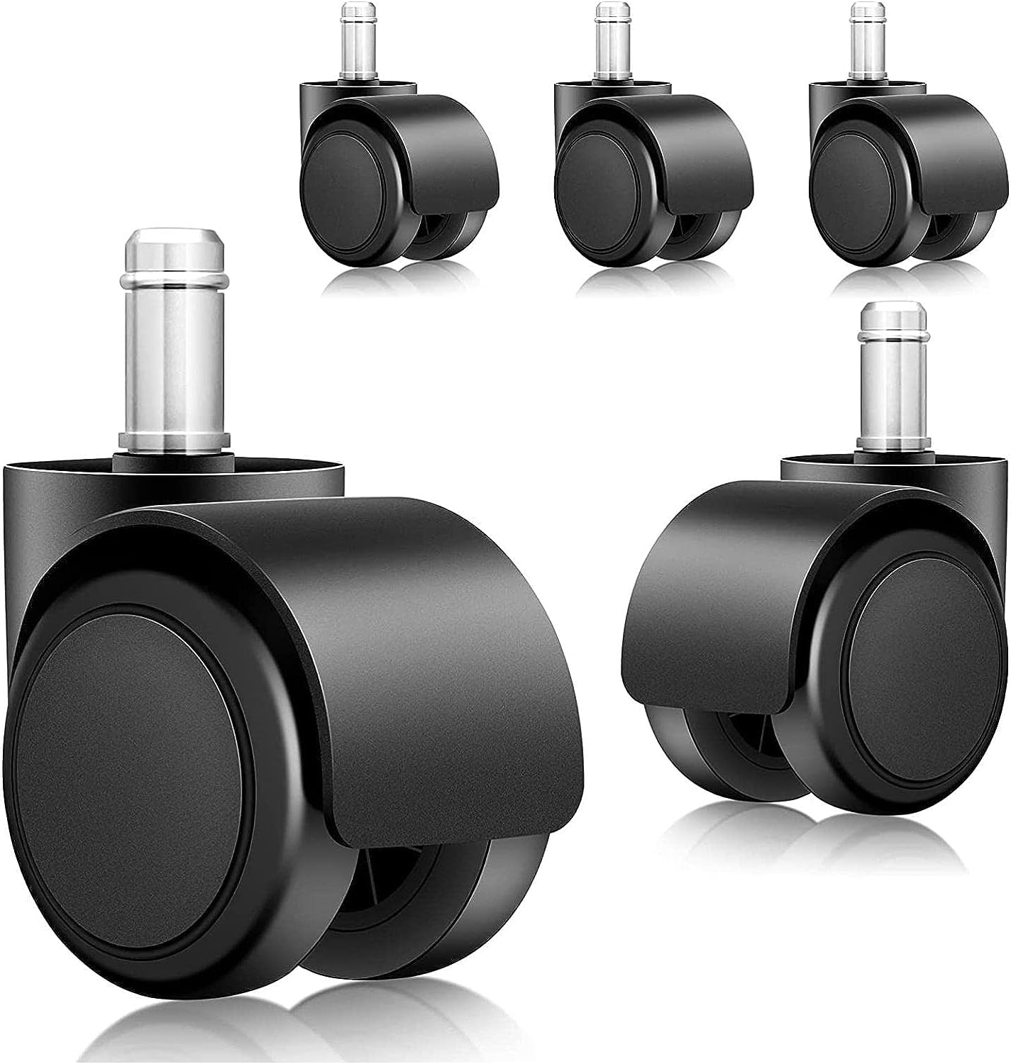 Roulettes pivotantes de 5 cm pour chaises de bureau et meubles