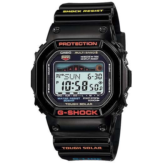 Relógio Masculino Casio GWX-5600-1JF G-Shock G-Lide Resistente com Controle de Rádio Solar [Japan Import]
