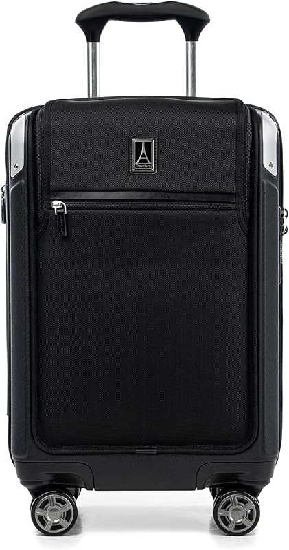 Travelpro Platinum Elite Hardside Carry-On Luggage, Black, 21-Inch | Expandable Polycarbonate Shell With 8 Spinner Wheels, TSA Lock & Dedicated Laptop Pocket, Men & Women