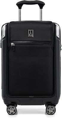 Travelpro Platinum Elite Expandable Hardside Spinner Luggage, Shadow Black, Carry-on with Laptop Pocket, 21-inch, 39L 23 inches